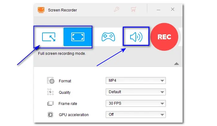 Choose a Needed Recording Mode