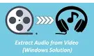 Extract Audio from Video in Windows 10