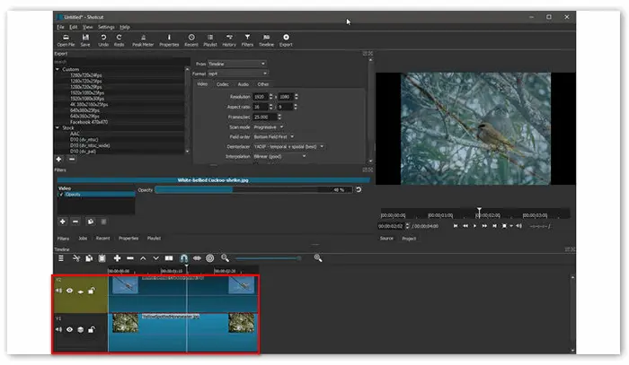 Shotcut Splice Editor for PC