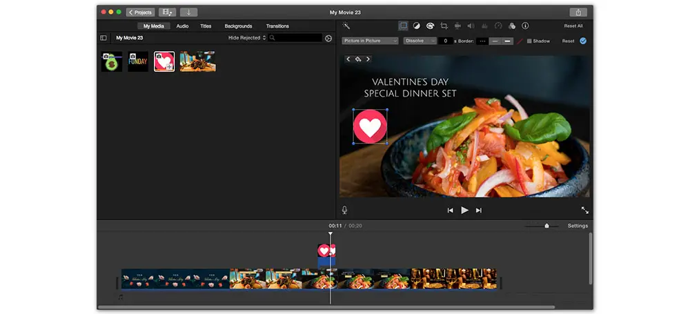 Add Sticker to Video in iMovie