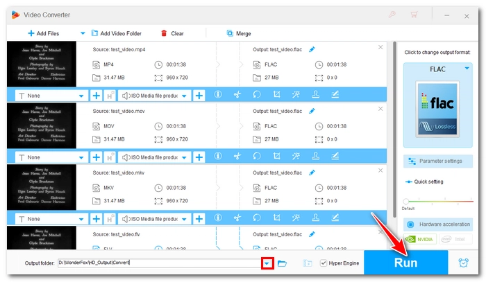 Start Video to FLAC Conversion