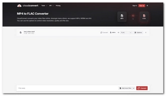 Convert Video to FLAC Online