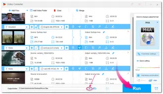 Convert Video into M4A