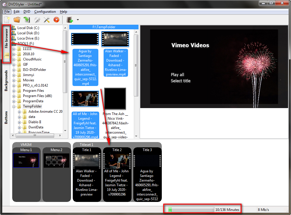 Add Vimeo Videos