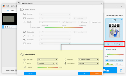 Customize Parameters for Vimeo MP3 Download