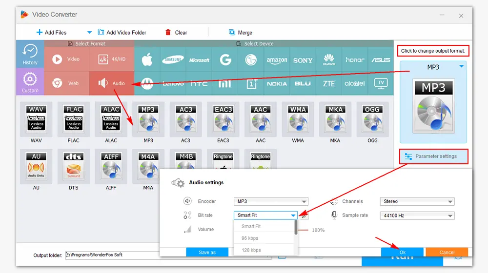 Decrease Audio Bitrate