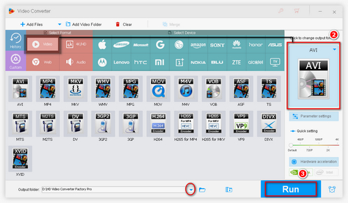 Choose MP4 as Output Format