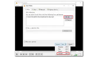 Import MP4 Files into VLC
