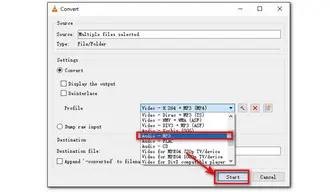 VLC Convert WMA to MP3 Batch