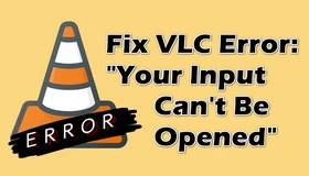 VLC Your Input Can't Be Opened
