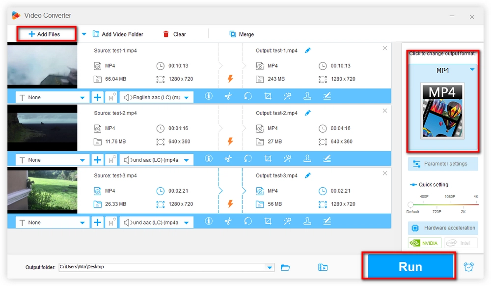 Whole video conversion process 