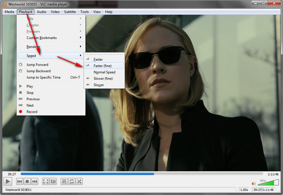 VLC Change Playback Speed