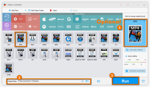 Choose the path folder and start splitting process