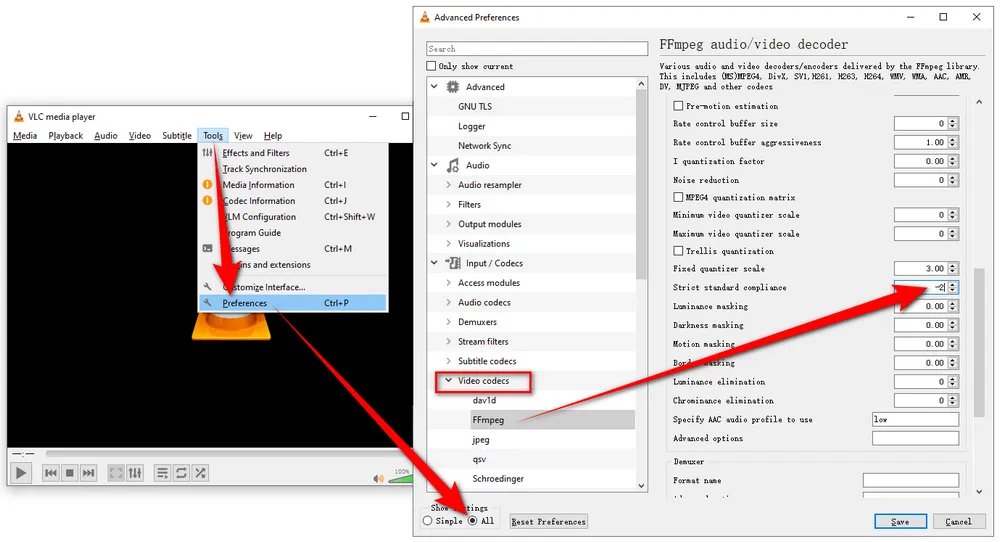 Change Strict Standard Compliance Settings