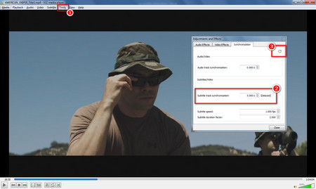 how to adjust subtitle timing in vlc