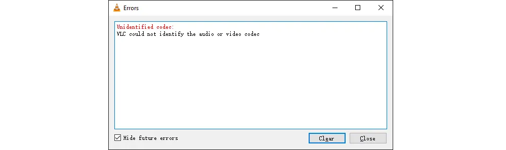Unidentified Codec: VLC Could Not Identify the Audio or Video Codec