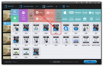 Select Output Format