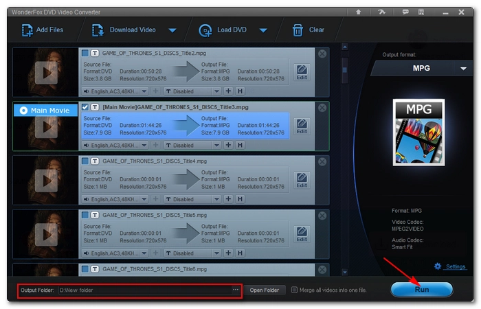 Convert VOB to MPEG-2