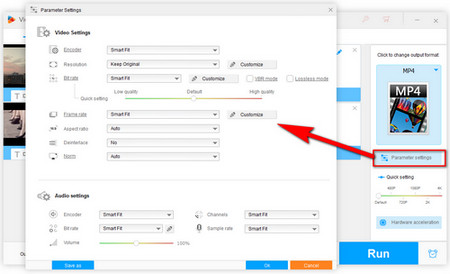 Change Audio Parameters