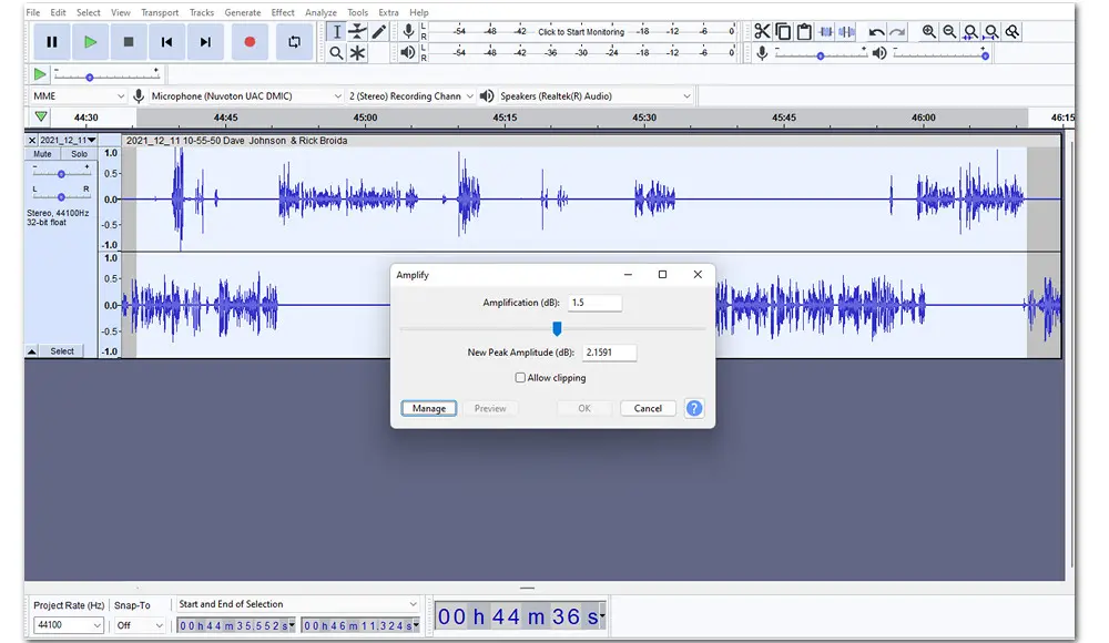 Free Volume Booster Windows 10 Audacity