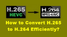 Convert H265 to H264