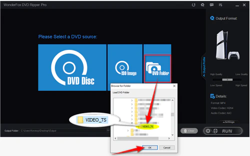 Import the DVD Folder That Contains VTS Files