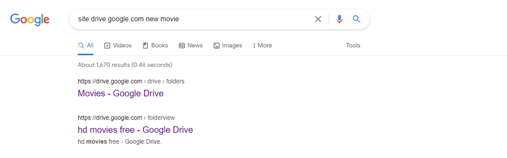 Find Google Drive movies