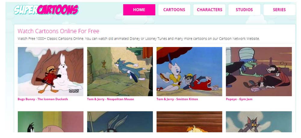 Cartoon streaming sites
