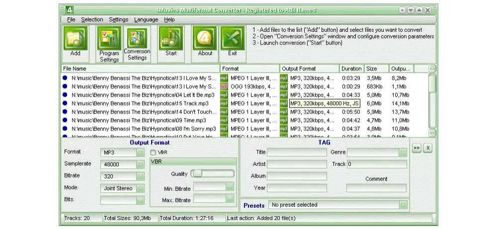 4Musics Multiformat Converter