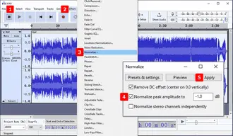 Audacity Normalize Audio