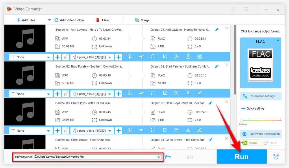 Start Converting WAV Files to FLAC in Batches