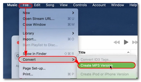 Create MP3 Version