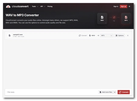 Convert WAV to MP3 Online