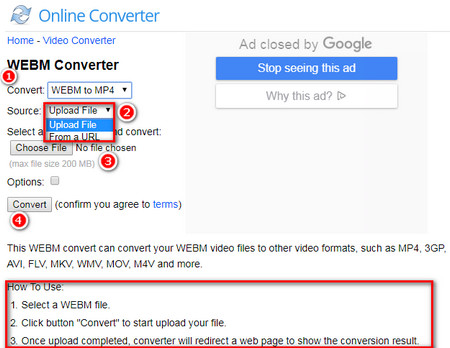 WebM Converter Online