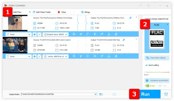 WebM to FLAC Converter