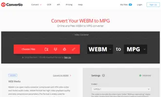 Online WebM to MPG Converter
