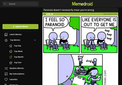 One of the best meme sites – Memedroid