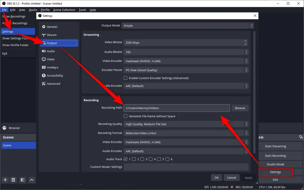 Where Does OBS Studio Save Recordings and Change OBS Recording Location