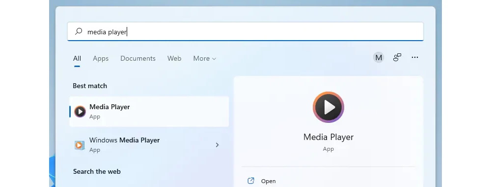 Open Media Player App