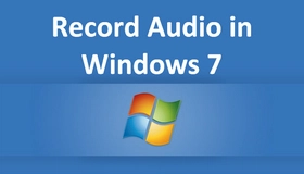 Record Audio on PC Windows 7