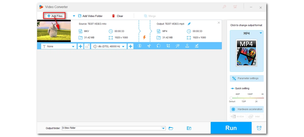 Add File with DTS Audio