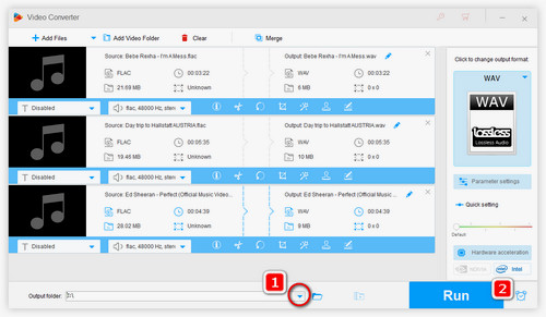 Start to Convert FLAC to WAV