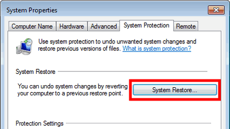 Restore System to Fix Windows Media Player Won't Open
