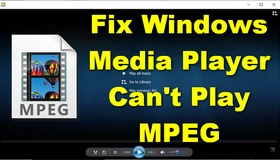 Windows Media Player MPG/MPEG