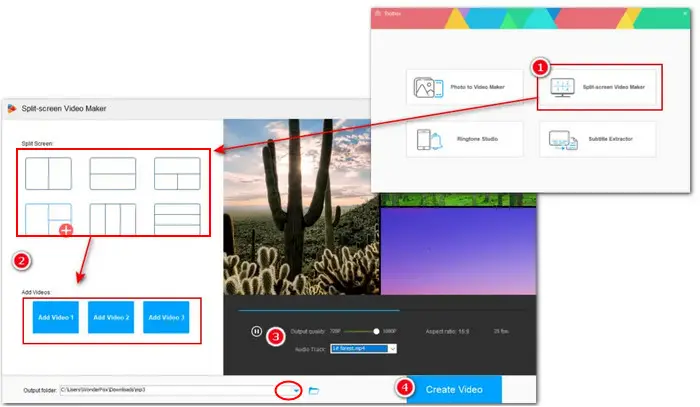 Windows Movie Maker Side by Side