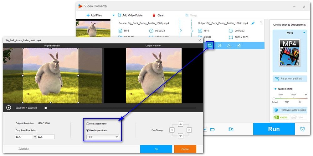 Crop Video in Microsoft Video Editor Alternative