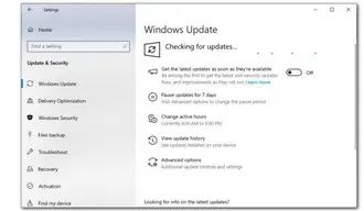 Check the Windows Updates
