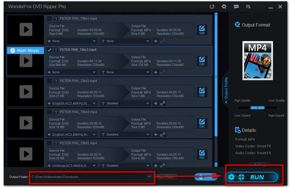 Start DVD Conversion 