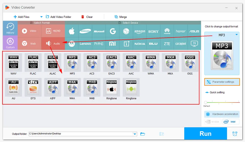 Output Settings