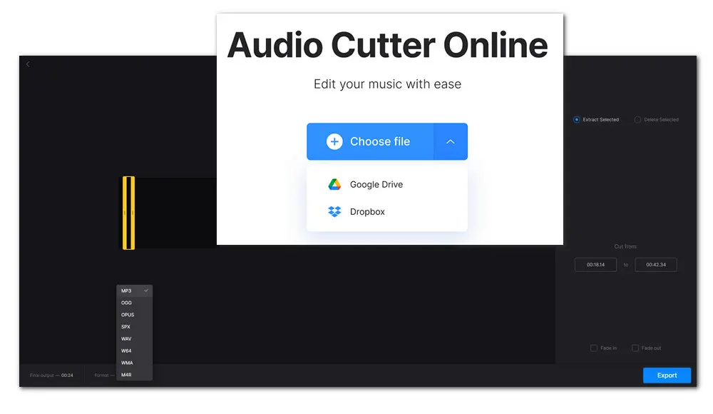 Online Audio Editing Tool